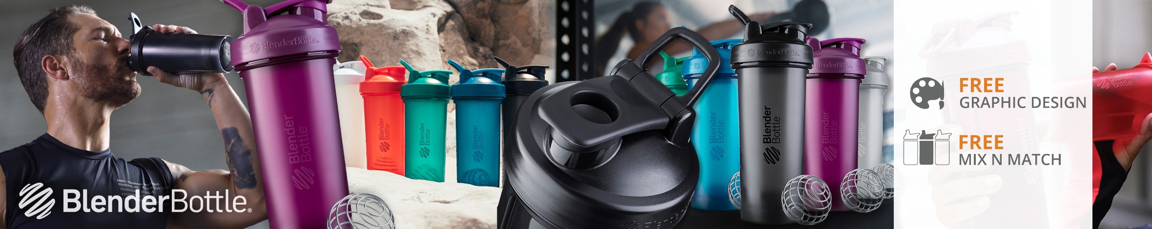 Custom BlenderBottle Shaker Bottles