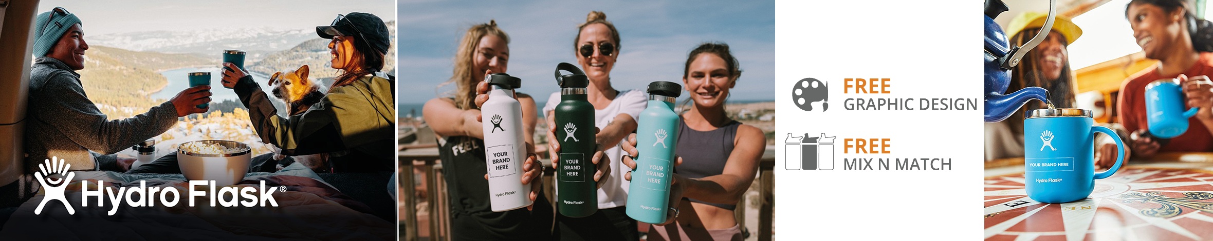 Custom Hydro Flask Bottles, Tumblers, & Coolers