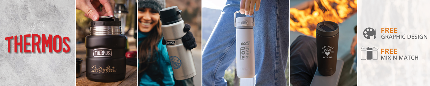 Custom Thermos Brand Bottles