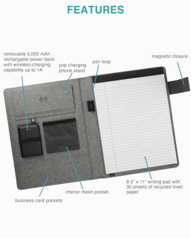 Reclaim RPET 5000 mAh Wireless Writing Pad