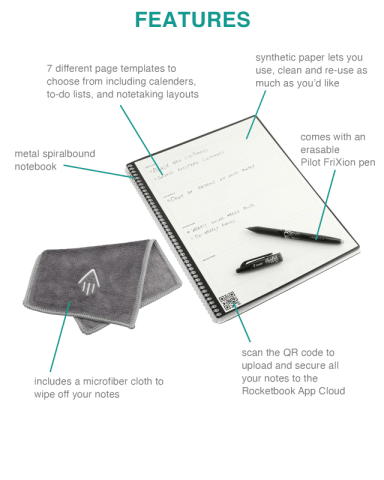 Fusion Letter Notebook Set by Rocketbook