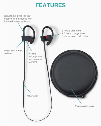 Arcos Bluetooth® Earbuds