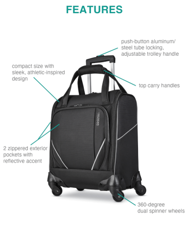 Zoom Turbo Spinner Underseat Carry-On by American Tourister®