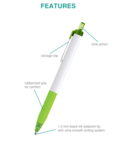 Inkjoy White Barrel - Black Ink by Paper Mate®