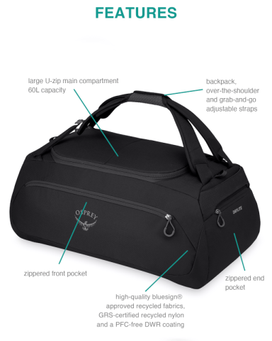 Daylite Duffel 60 by Osprey®