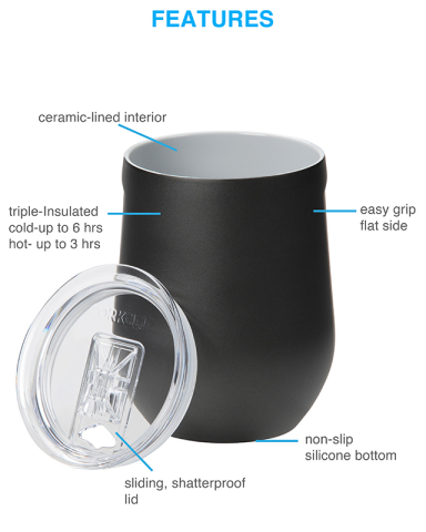 12 oz. Pure Taste Stemless Wine Cup by CORKCICLE®