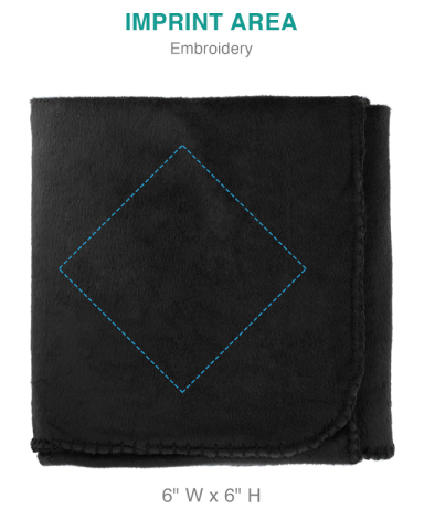 100% Recycled PET Fleece Blanket with RPET Pouch