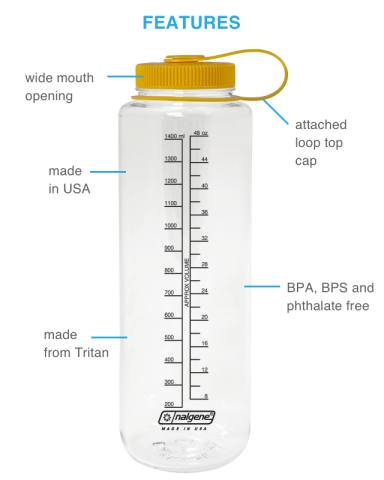 48 oz. Sustain Wide Mouth by Nalgene®