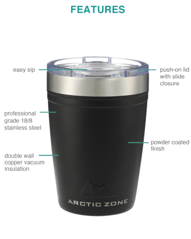 12 oz. Titan Thermal HP® Copper Tumbler by Arctic Zone®