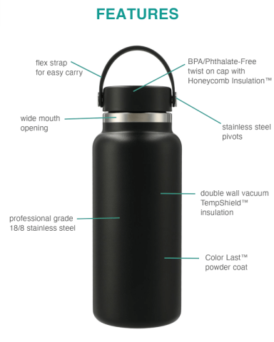 32 oz. Wide Mouth with Flex Cap by Hydro Flask®