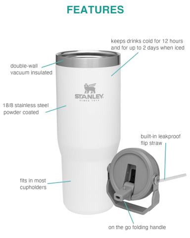 30 oz. IceFlow™ 2.0 Flip Straw Tumbler by Stanley®