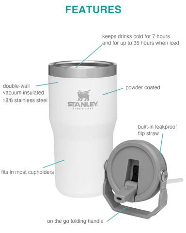 20 oz. IceFlow™ Flip Straw Tumbler by Stanley