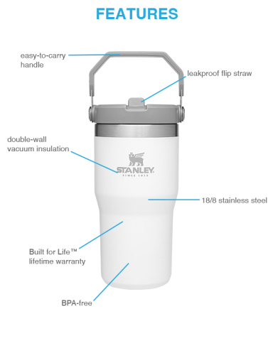 20 oz. IceFlow™ 1.0 Flip Straw Tumbler by Stanley®