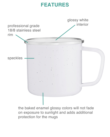 13 oz. Whitney Enamel Mug