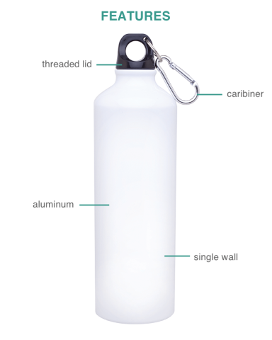 24 oz. Classic (w/Carabiner) by h2go&trade;