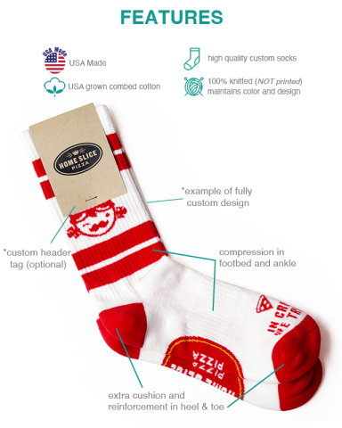 Cotton Athletic Crew Socks