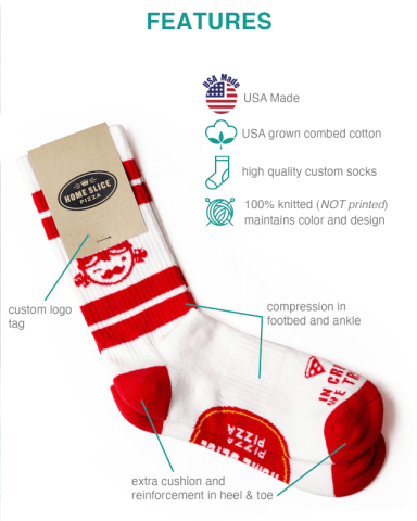 Cotton Athletic Crew Socks