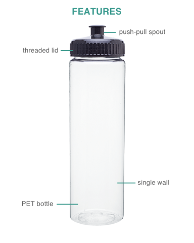 25 oz. Elgin (Clear Body) by h2go&trade;