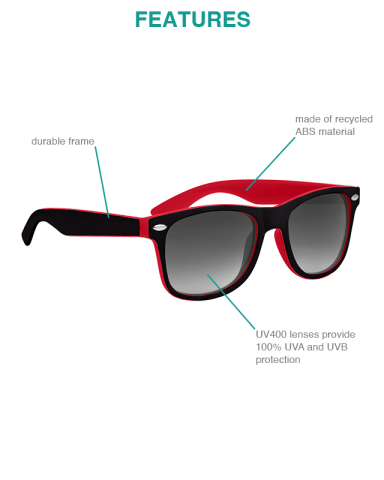 Two-Tone Malibu Sunglasses