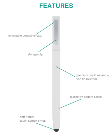 Ambassador Square Ballpoint Stylus