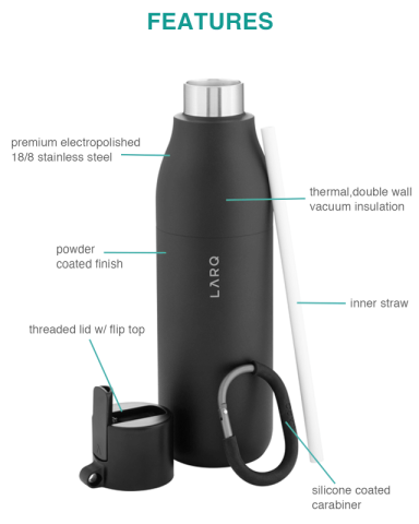 25 oz. Flip Top Bottle by LARQ®