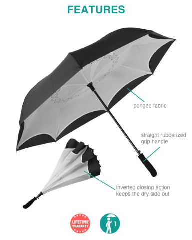 48 Inch Arc The Rebel Inverted Umbrella by Peerless®
