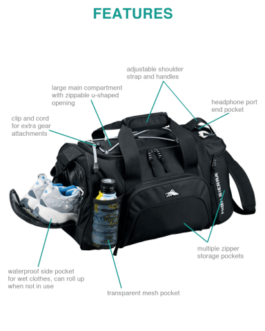 22 inch Switch Blade Sport Duffel Bag by High Sierra®