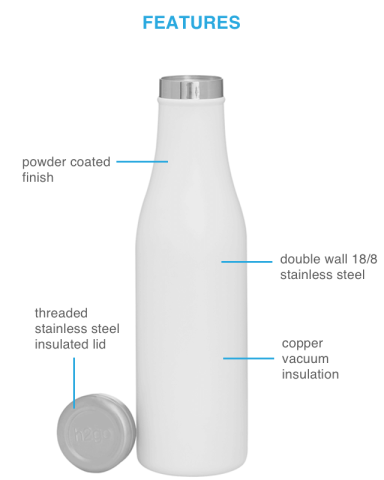 16.9 oz. Carina - Powder by h2go&trade;