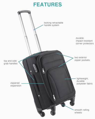 21 inch Nomad Upright Luggage