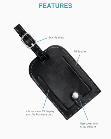 Millenium Leather ID Tag