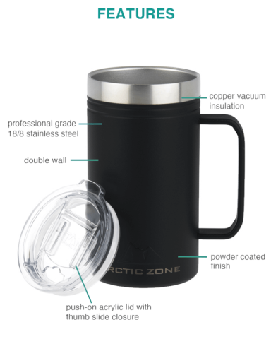 24 oz. Titan Thermal HP® Copper Mug by Arctic Zone®