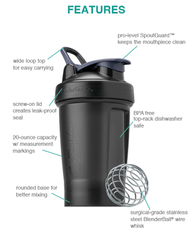 20 oz. Classic V2 Shaker by BlenderBottle®