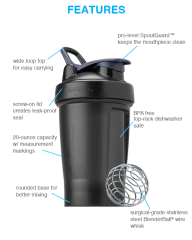 20 oz. Classic V2 Shaker by BlenderBottle®