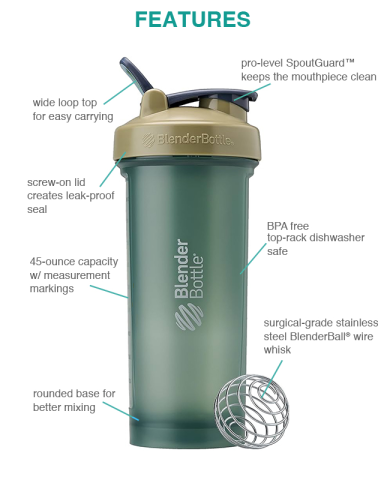 45 oz. Classic V2 Shaker by BlenderBottle®