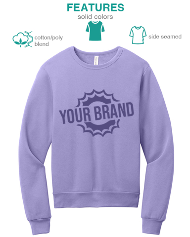 Unisex Sponge Fleece Classic Crewneck Sweatshirt by BELLA+CANVAS®