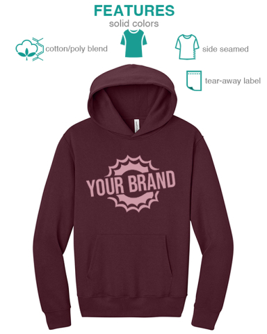 10 oz. Unisex Heavyweight Pullover Hoodie by BELLA+CANVAS®
