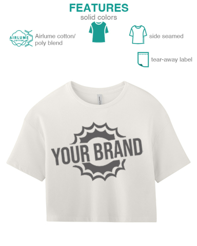 Women’s Jersey Crop Tee by BELLA+CANVAS®