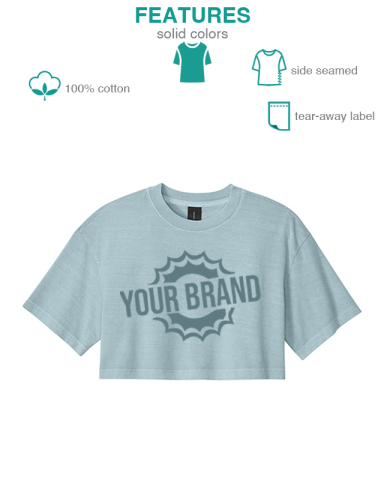 Women’s Heavyweight Garment-Dyed Cropped Tee by BELLA+CANVAS®