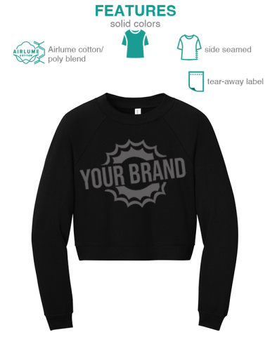 Women’s Raglan Pullover Sponge Fleece by BELLA+CANVAS®