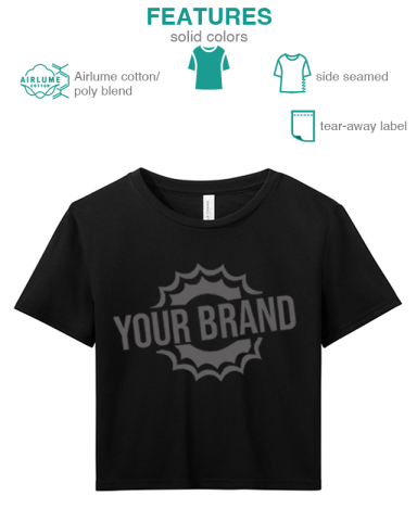 Women’s Flowy Cropped Tee by BELLA+CANVAS®