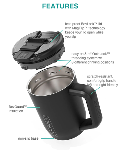 15 oz. Müv Coffee Mug by BRÜMATE®