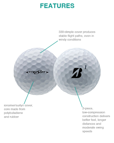 TreoSoft Golf Balls (3 Pack) by Bridgestone®