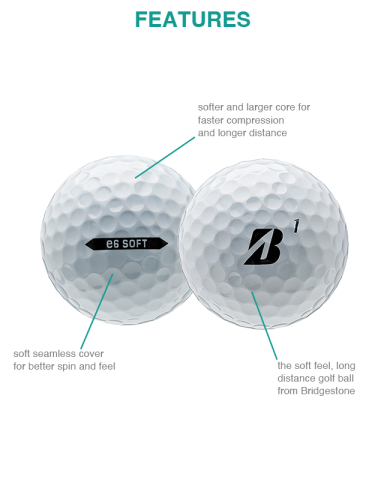 e6 Soft Golf Balls (12 Pack) by Bridgestone®