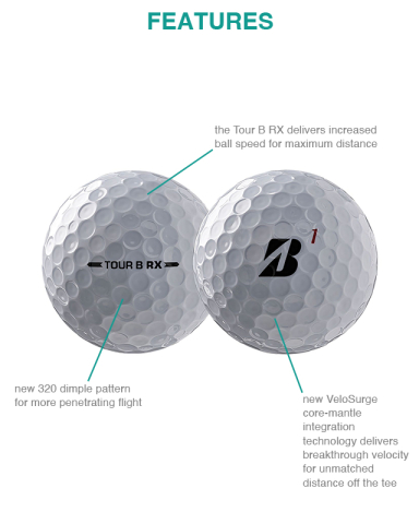 Tour B RX Golf Balls (3 Pack) by Bridgestone®