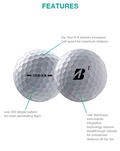 Tour B X Golf Balls (12 Pack) by Bridgestone®