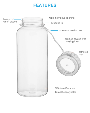 33.8 oz. Canter by h2go®