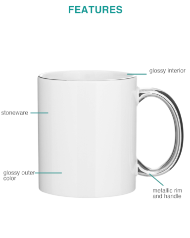 11 oz. C-Handle Mug - Metallic