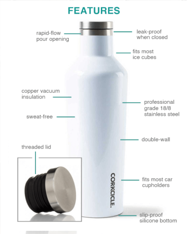 16 oz. Canteen Bottle by CORKCICLE®