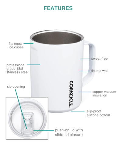 16 oz. Handle Mug by CORKCICLE®