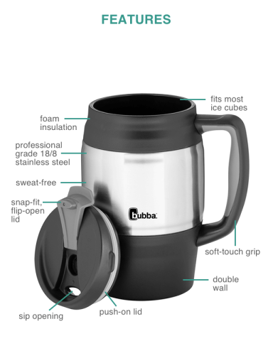 34 oz. Classic Desk Mug by bubba®